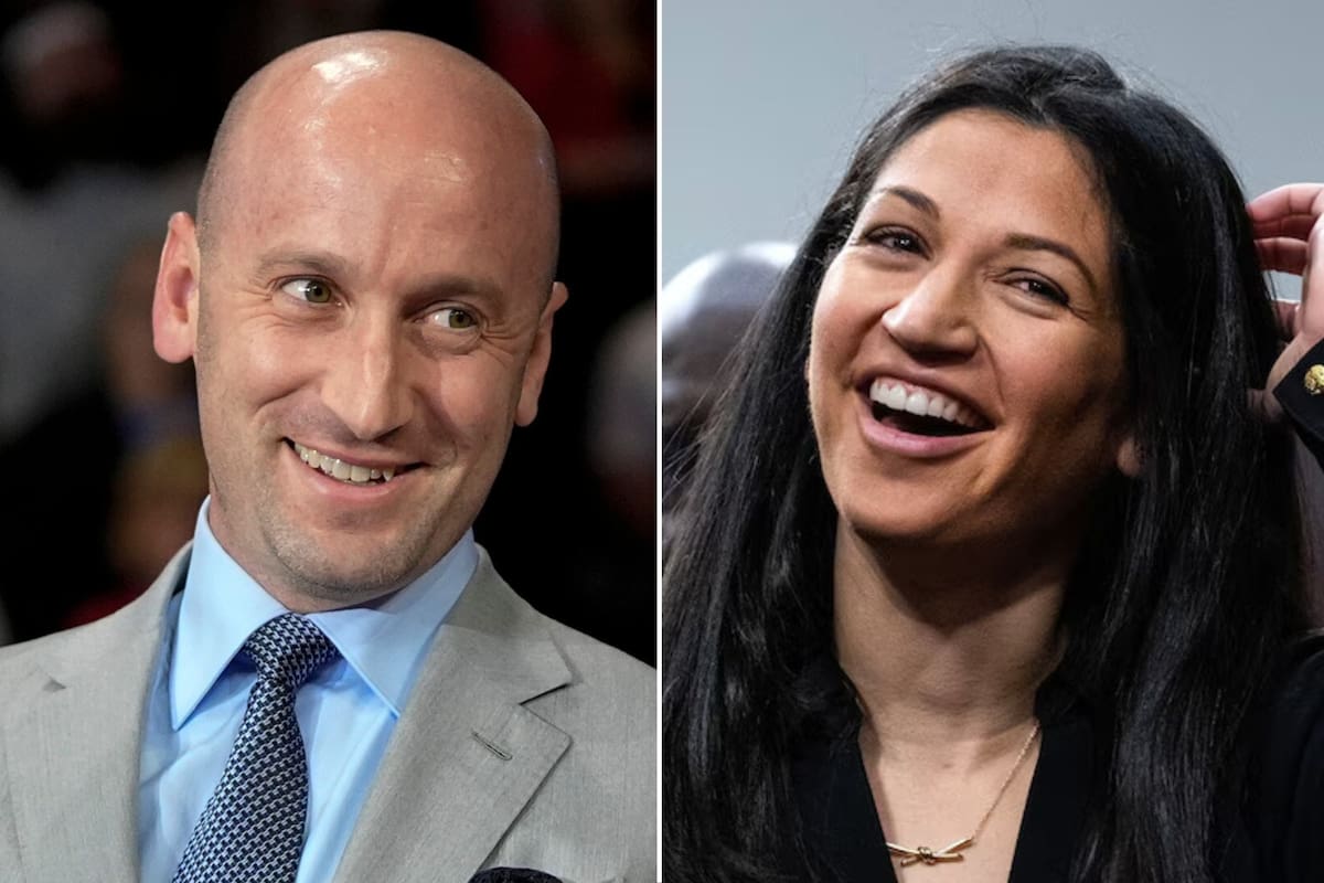 Stephen Miller, asesor clave de Donald Trump y Katie, vocera de Elon Musk