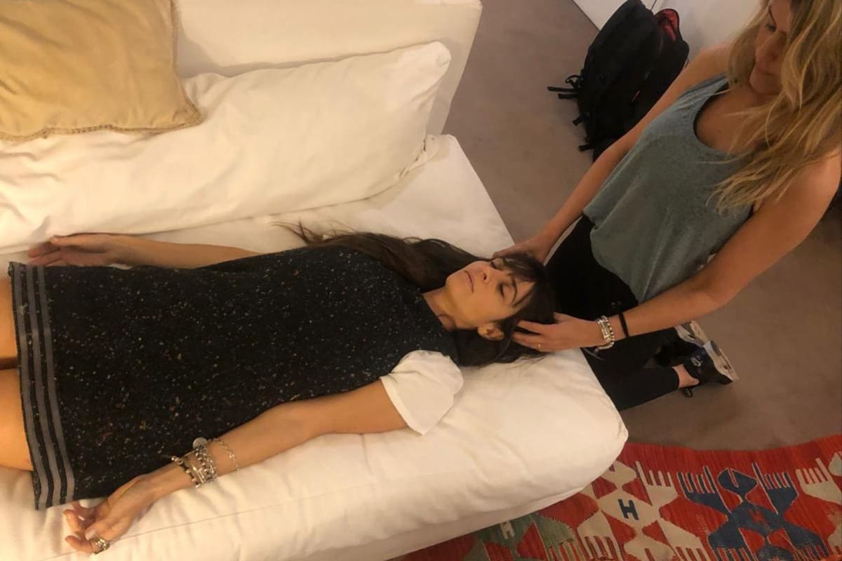 Stephie Bacque, en una sesión con la socialité Concepción Blaquier