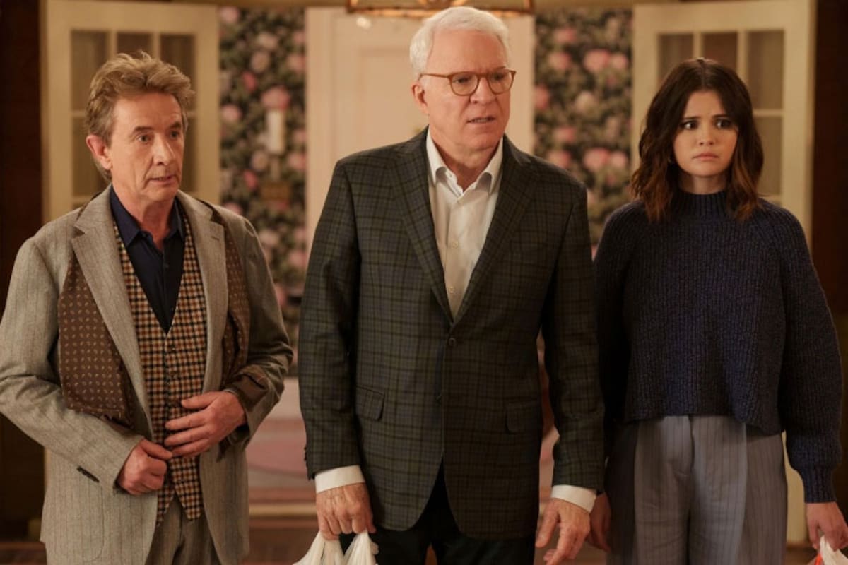 Steve Martin, Martin Short y Selena Gomez, los protagonistas de Only Murders in the Building
