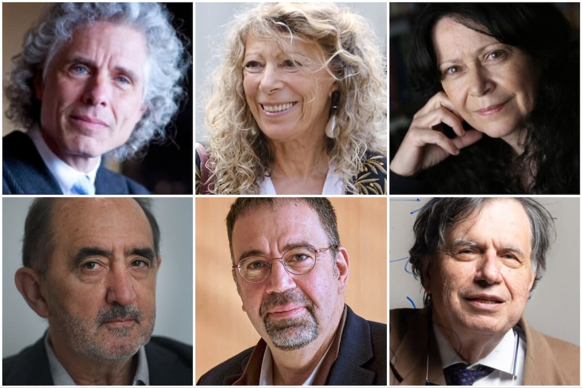 Steven Pinker, Barbara Cassin, Maristella Svampa, Daniel Innerarity, Daron Acemoglu y Giorgio Parisi