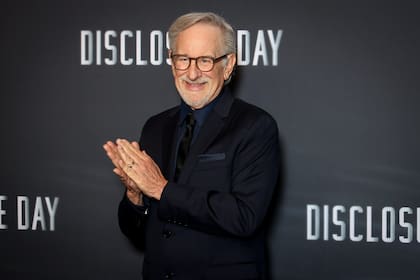 Steven Spielberg en el estreno de su más reciente película, El día de la revelación