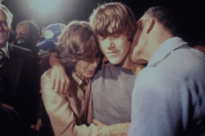 Steven Stayner y sus padres el día que se reencontraron