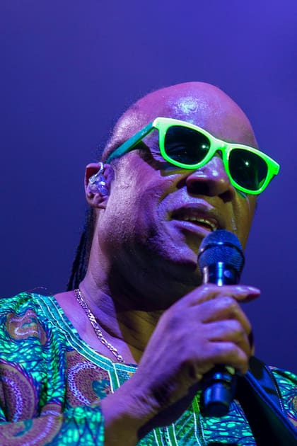 Otra imagen del histórico show de Stevie Wonder en el estadio de Vélez