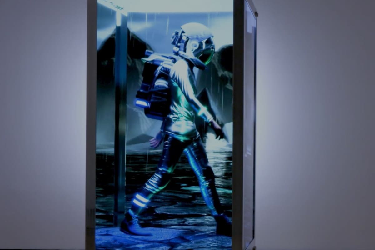 Still del video Human One, presentado como “el primer ser humano nacido en el Metaverso”