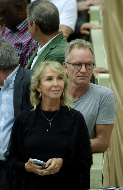 Sting y Trudie en agosto, durante su visita al Vaticano para acudir a una audiencia papal