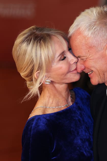 Sting y su esposa, muy acaramelados en la alfombra roja del Festival de Cine de Roma