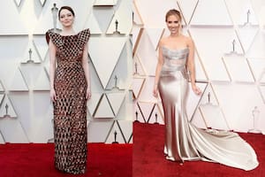 Stone y Johansson, en una ceremonia de los premios Oscar