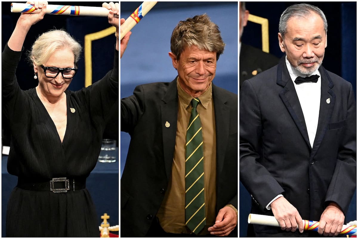 Streep, Carrère y Murakami acudieron a Oviedo, en España, a la ceremonia de los Premios Princesa de Asturias