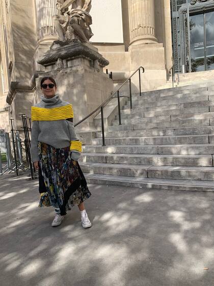 Street Style en París durante la semana de la moda