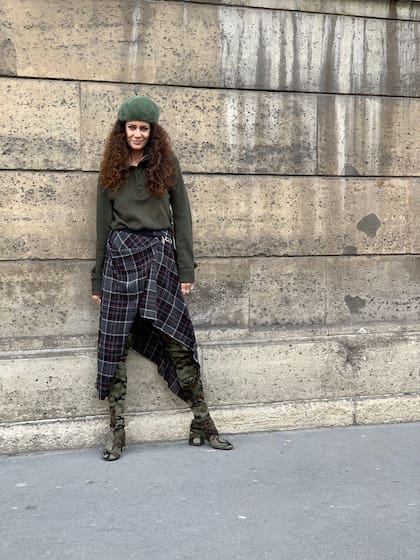 Street Style en París durante la semana de la moda