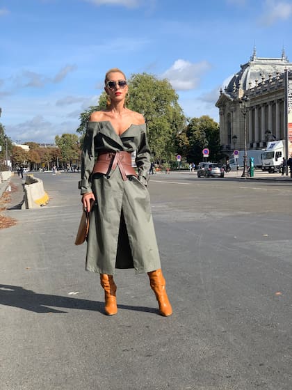 Street Style en París durante la semana de la moda