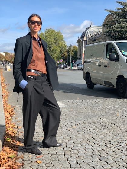 Street Style en París durante la semana de la moda