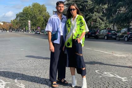 Street Style en París durante la semana de la moda