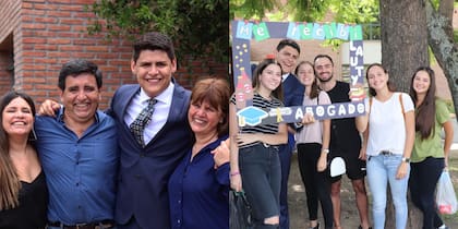 Su familia y sus amigos de la facultad fueron los pilares para que Lautaro culmine con sus estudios