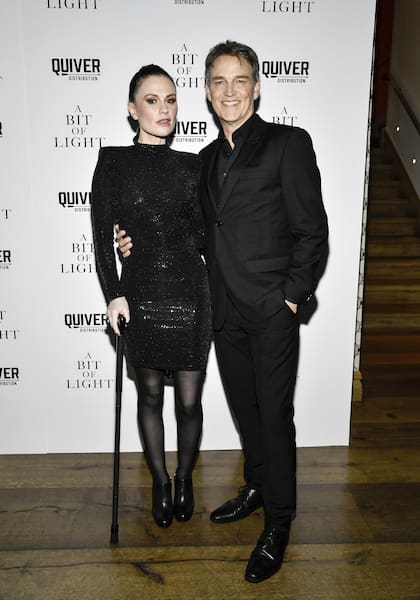 Su gran apoyo. Anna Paquin junto a Stephen Moyer, su marido y quien la dirigió en su nuevo film, A Bit of Light