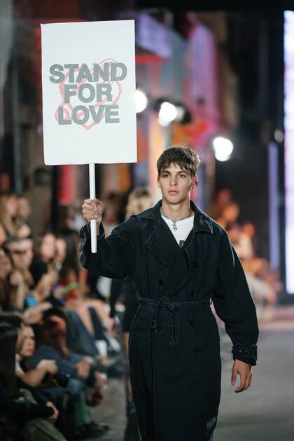 Su hermano, Benicio Gravier, también fue parte del desfile