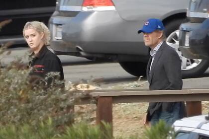 Su marido, el actor William H. Macy, la visitó acompañado de su hija, Sophia, de 19 años