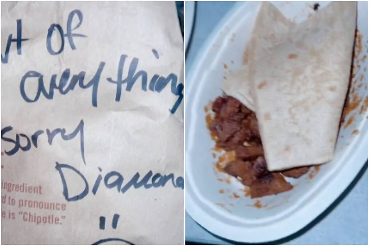 Su orden llegó con un inexplicable mensaje y se indignó