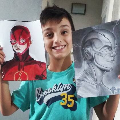 Su sueño es dibujar algún día para Marvel