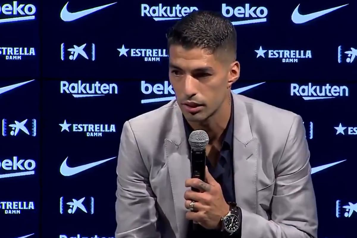 Suárez le dijo adiós a Barcelona