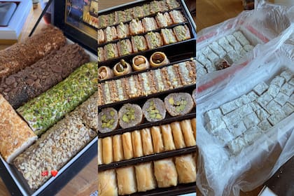 Suárez mostró los dulces que trajo de su viaje a Turquía (Foto: Instagram @sangrejaponesa)