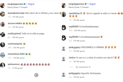 Suárez recibió muchas críticas en redes tras expresar su enojo contra Latorre (Foto: Captura Instagram @sangrejaponesa)