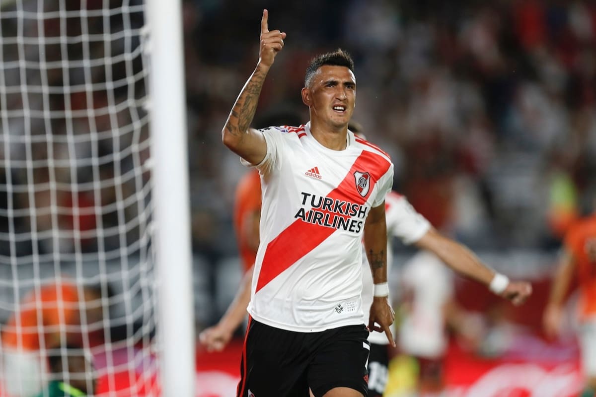 Suárez vive su mejor momento desde que llegó a River, hace un año