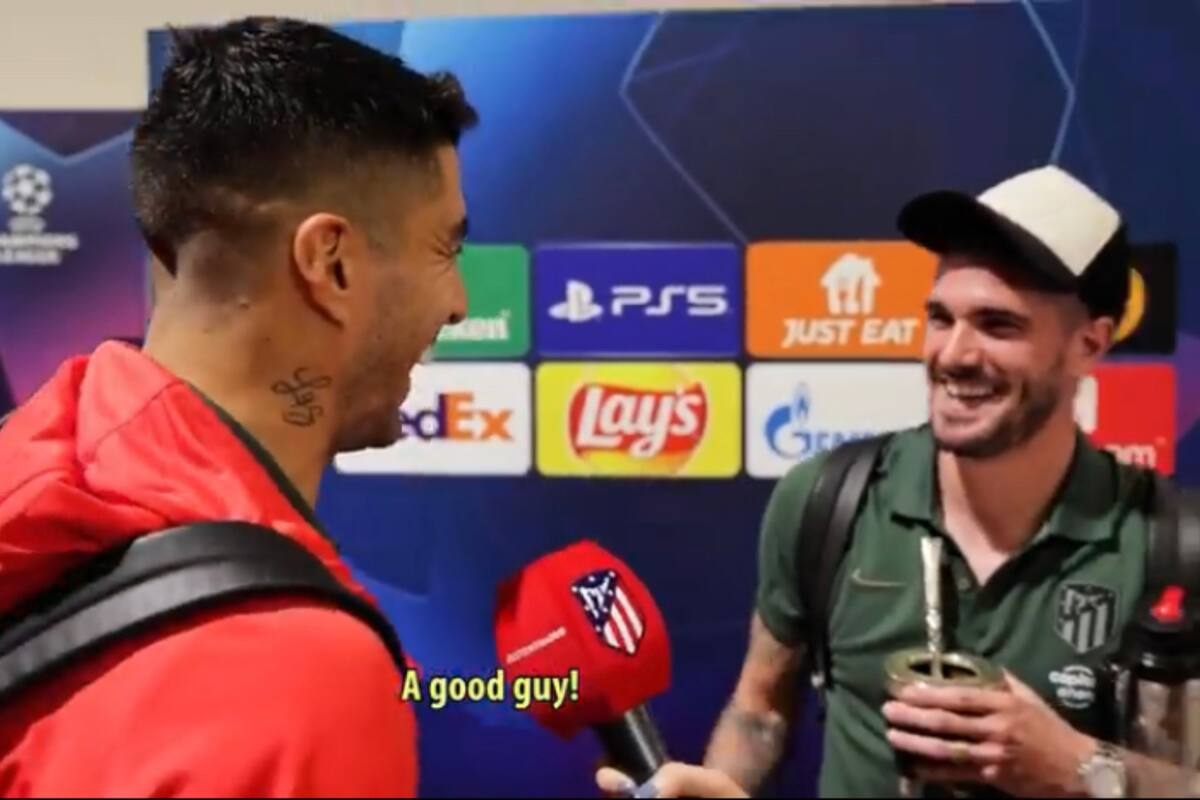 Suárez y De Paul se chicanearon después del partido contra el Milan