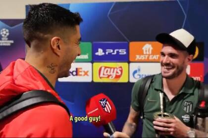 Suárez y De Paul se chicanearon después del partido contra el Milan