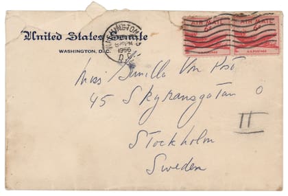 Subastan las cartas de amor de Kennedy a su amante sueca