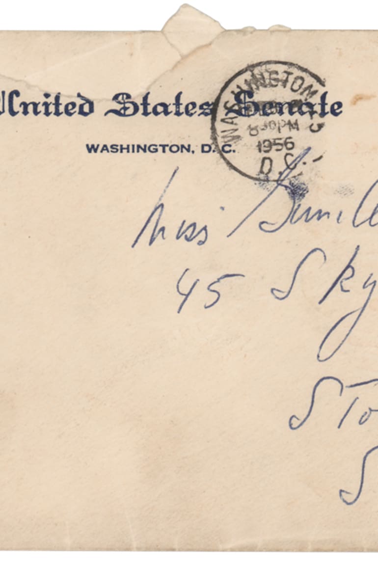 Subastan las cartas de amor de Kennedy a su amante sueca