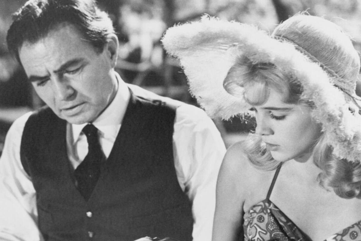 Sue Lyon en Lolita, junto a James Mason