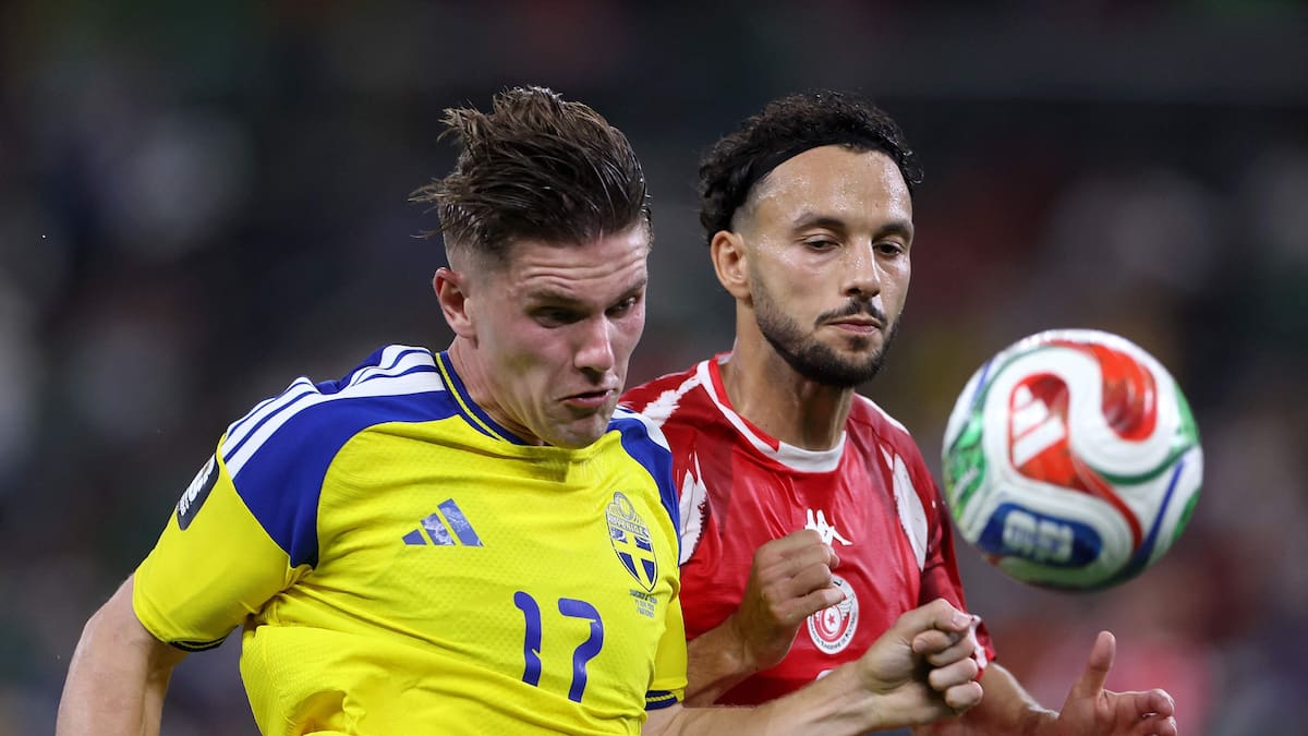 Suecia vs. Túnez: el país escandinavo goleó 5 a 1 y lidera el grupo F