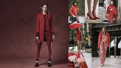 Suéter de lana con manga acampanada
($ 1990, Las Pepas), tapado de paño con botones a contra tono (Giesso), pantalón
($ 880, Muaa), borcegos combinados
($ 5650, Sofía Sarkany), sobre de cuero
y pompón de piel ($ 2490 y $ 399, Las Pepas)