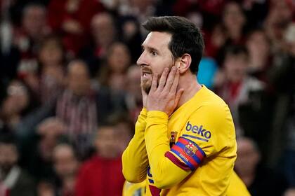 Sufre Lionel Messi, por la eliminación de Barcelona en Bilbao