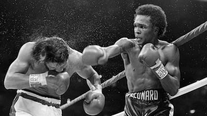 Sugar Ray Leonard fue quizá el rival más emblemático de Durán.