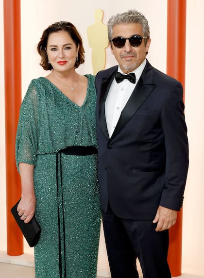 Súper elegantes, Florencia Bas y Ricardo Darín en la entrega de los Oscar 2023