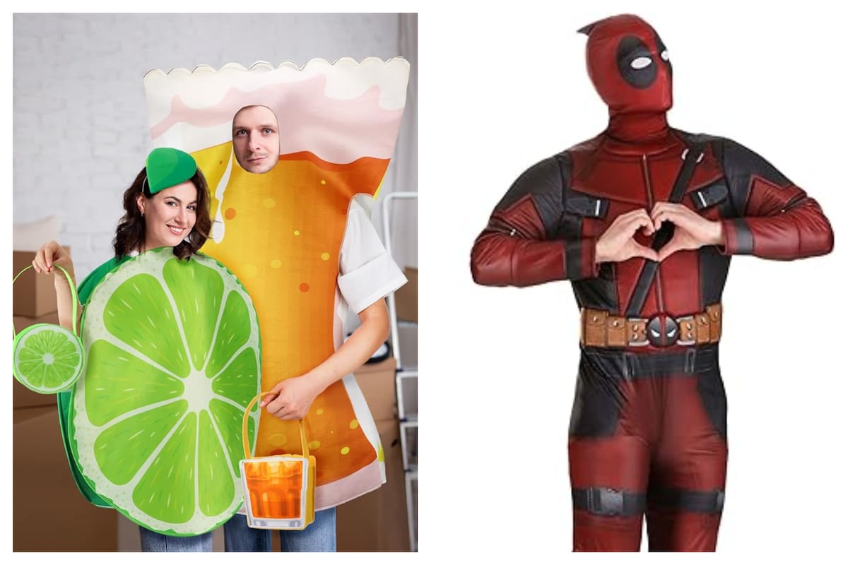 Superhéroes y opciones divertidas para armar en dúo son de los disfraces más elegidos para Halloween 2024 (FotoJet/Amazon)