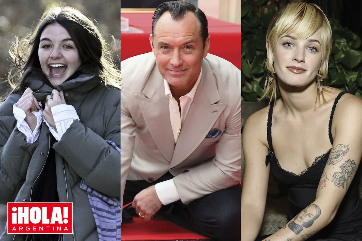 Suri Cruise, Jude Law y Esther Rose McGregor.