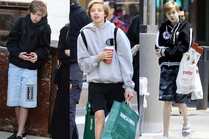 Shiloh, que vive en Los Ángeles, suele ser vista junto a su mamá y sus hermanos