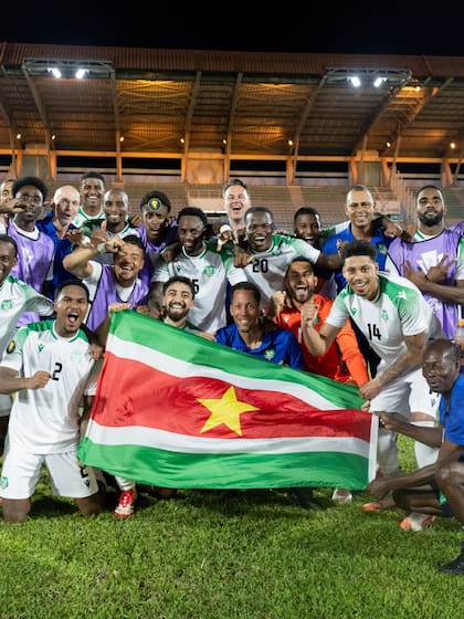 Surinam es el líder del grupo A con 9 puntos y tiene un pie en el próximo Mundial 2026 (X/@Concacaf)
