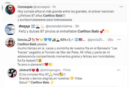 Sus fieles seguidores festejaron su cumpleaños en redes sociales (Captura Twitter)