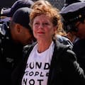 Susan Sarandon fue detenida durante una protesta contra Netanyahu