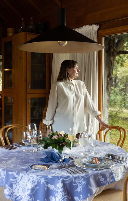 Susana Fernández Langlois, pionera del proyecto, en el restaurante que montaron.