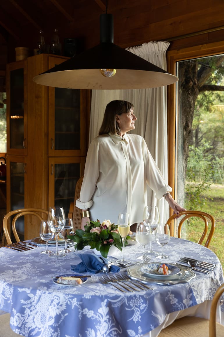 Susana Fernández Langlois, pionera del proyecto, en el restaurante que montaron.
