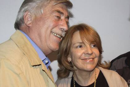 Susana Freydoz, la esposa, junto a Carlos Soria