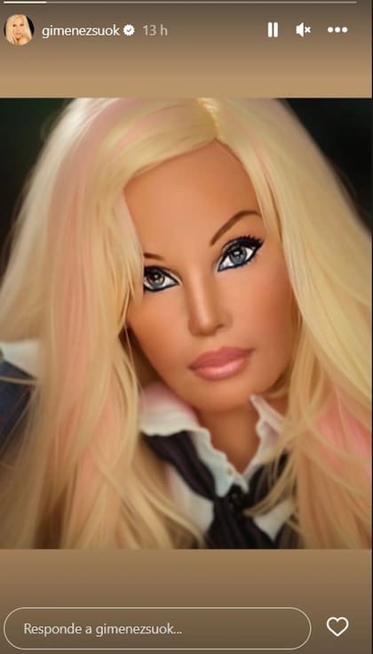 Susana Giménez compartió una nueva versión suya como Barbie
