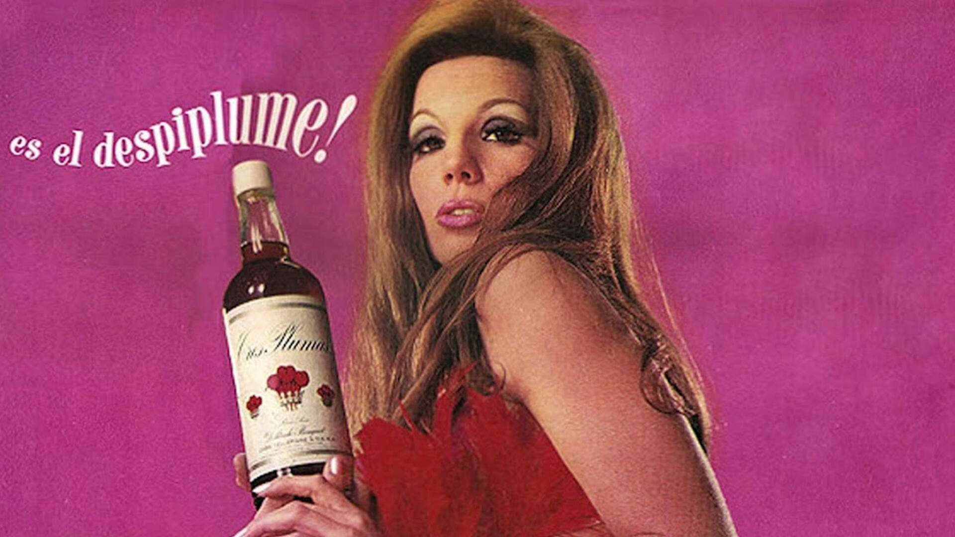 Susana Giménez en 1971, en la campaña publicitaria de Tres Plumas