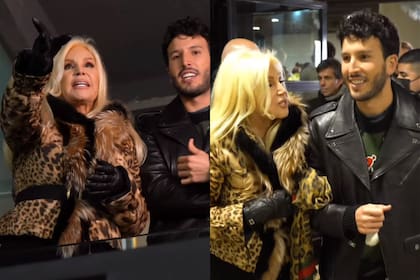 Susana Giménez junto a Sebastián Yatra en el estadio de River Plate