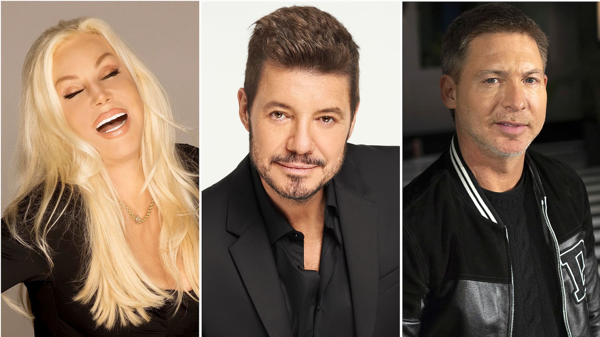 Susana Giménez, Marcelo Tinelli y Adrián Suar, celebridades fundamentales en la historia de la televisión argentina